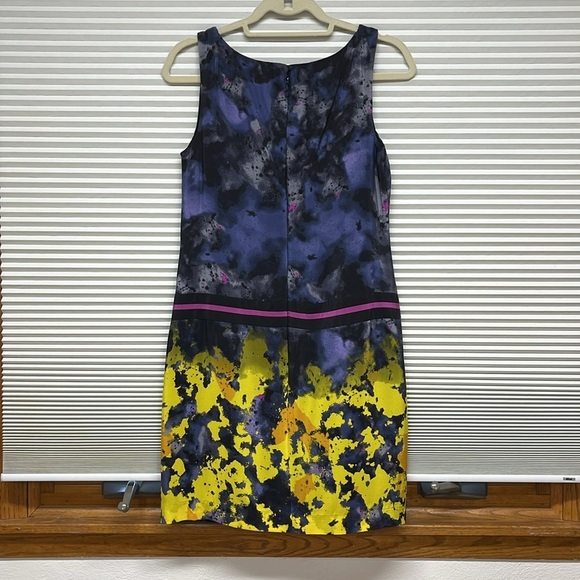 Suzi Chin for Maggy Boutique Watercolor Drop Waist Silk Shift Dress - Picture 6 of 9